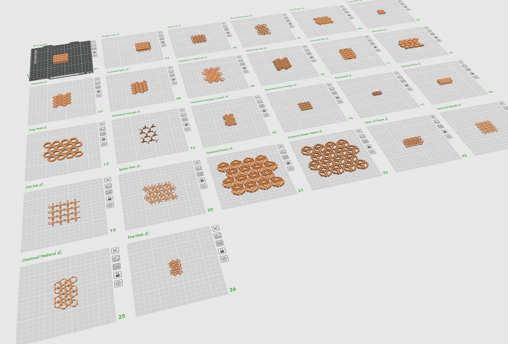 Parametric Fabric Generator (29 Designs)