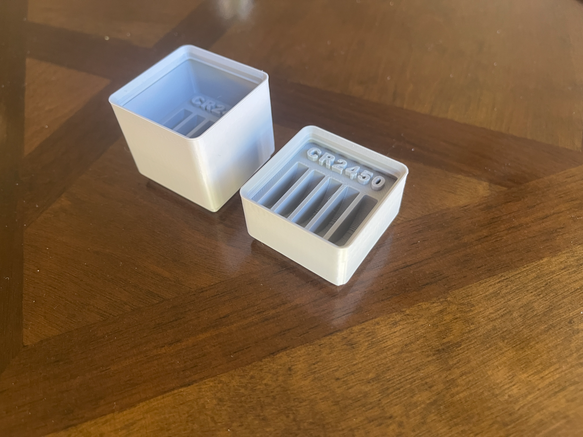 CR2450 Battery Bins LABELED (2u, 4u Gridfinity)