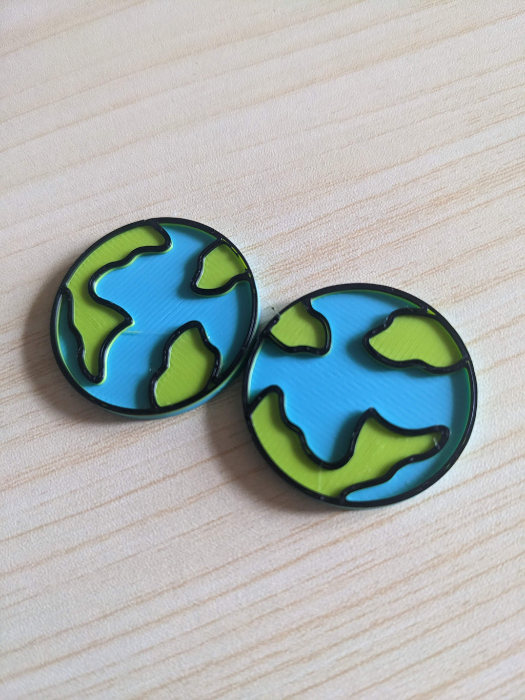 Earth Sensory Bin or Bingo Chip Piece