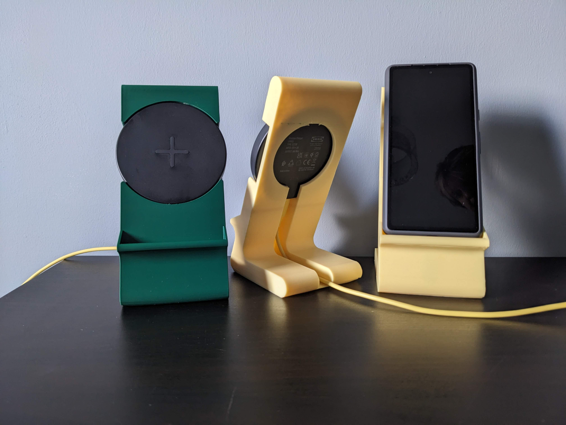 Customizable Wireless Charger Phone Stand