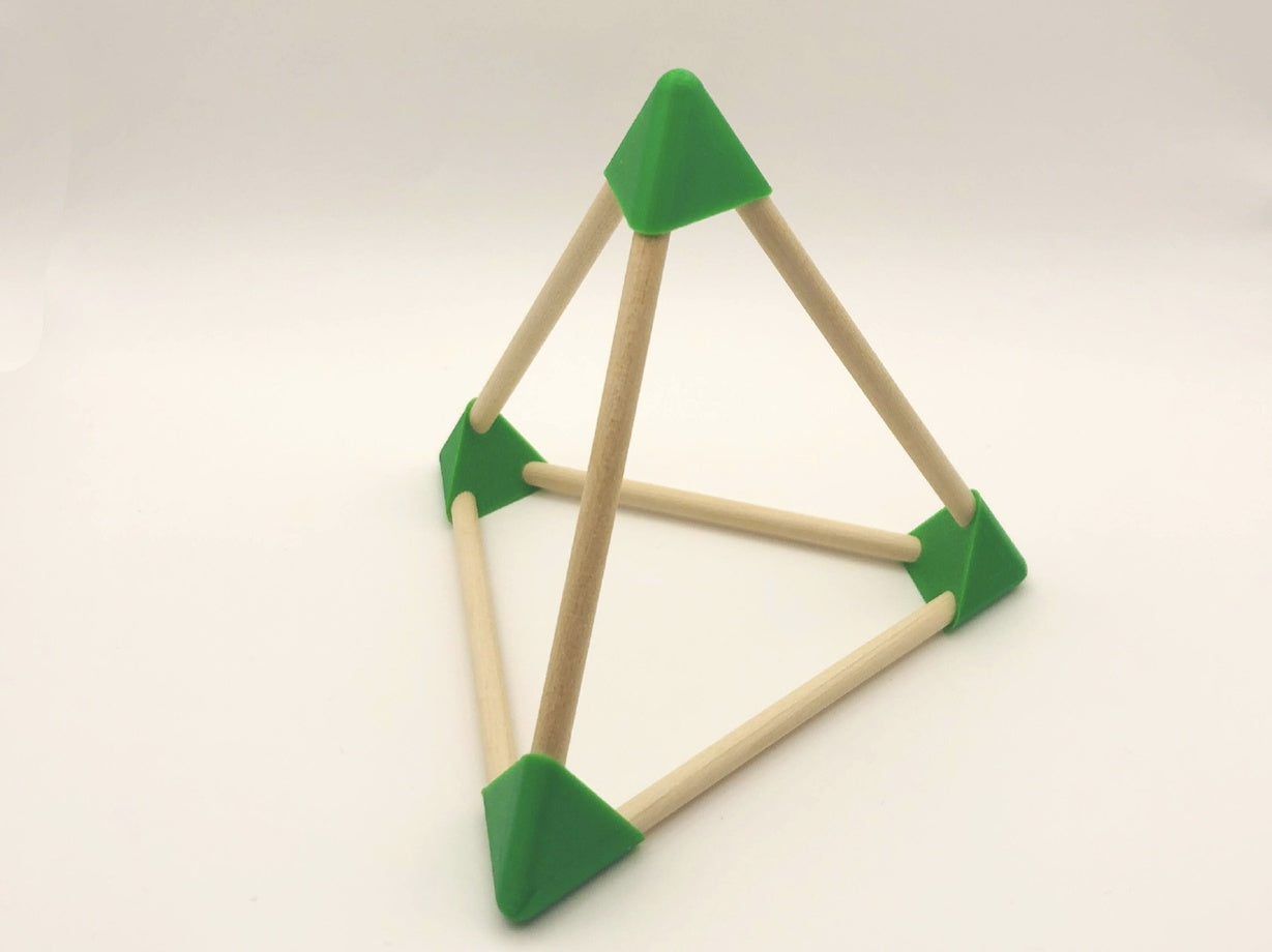 Platonic Solids with 5 mm wooden sticks