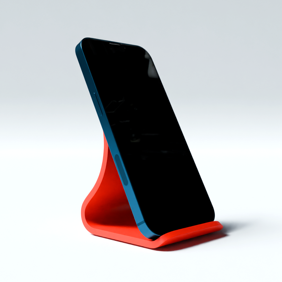 Curved Minimal Phone Stand