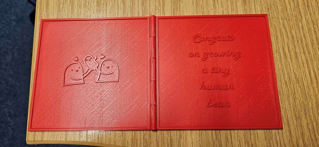 Card with the hinge