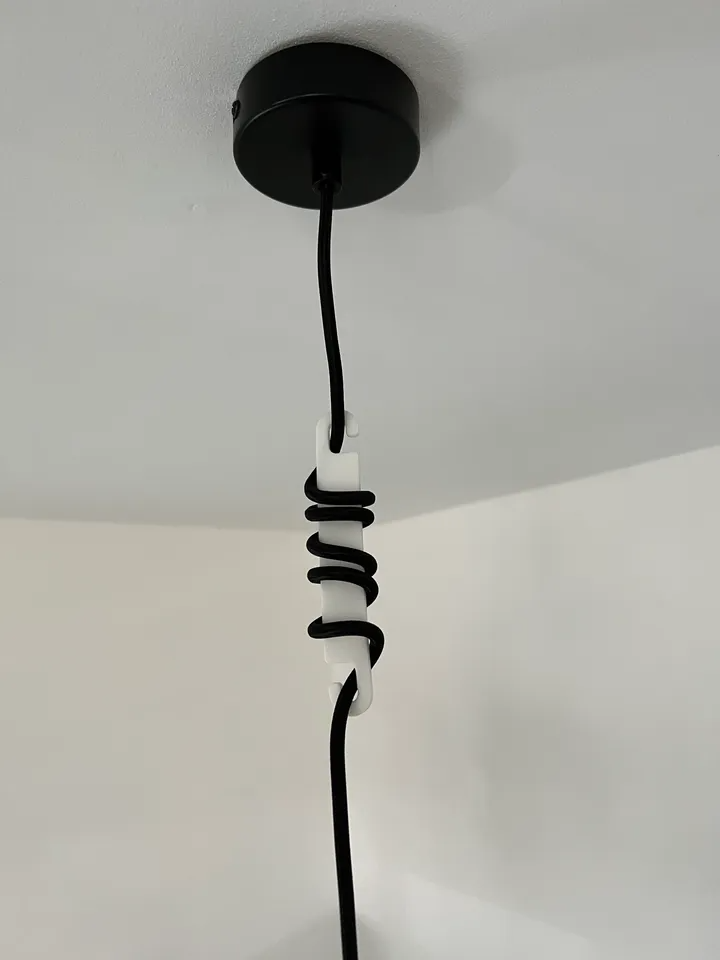 Hanging lamp cable shortener