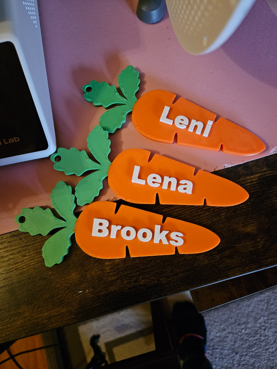 Customizable Blank Easter Basket Gift Tag Carrot