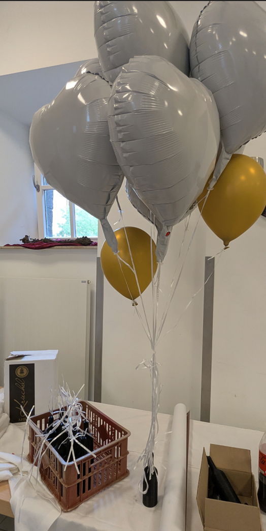 Helium balloon weight - 200g - wine bottle