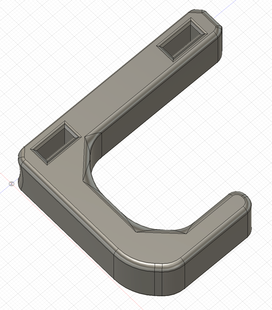 Simple cable tie pole hook / holder (5 versions)