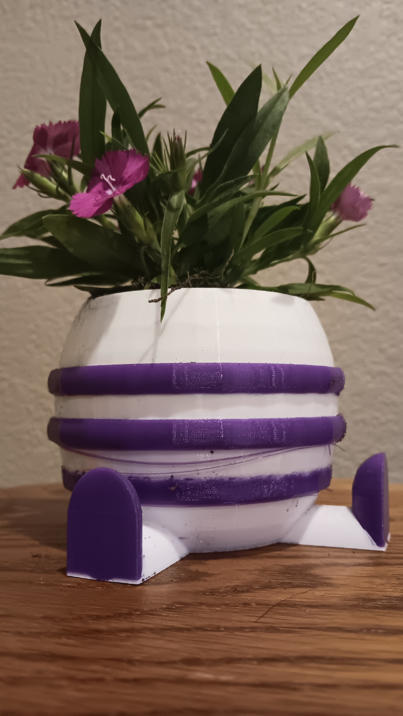 Cute sitting pot.