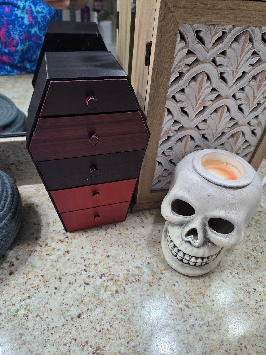 Vampire Coffin Shaped Jewelry Box/organizer