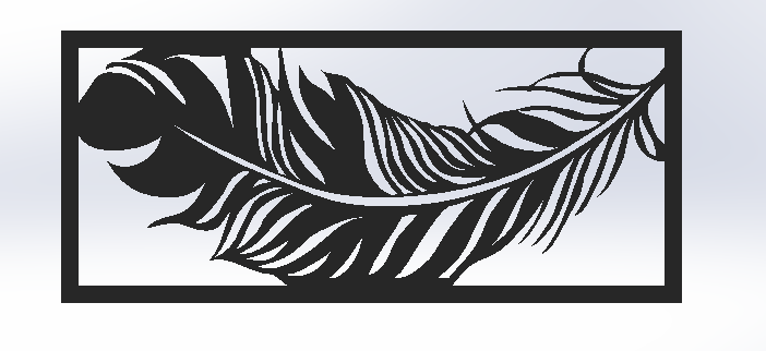 feathers wall art