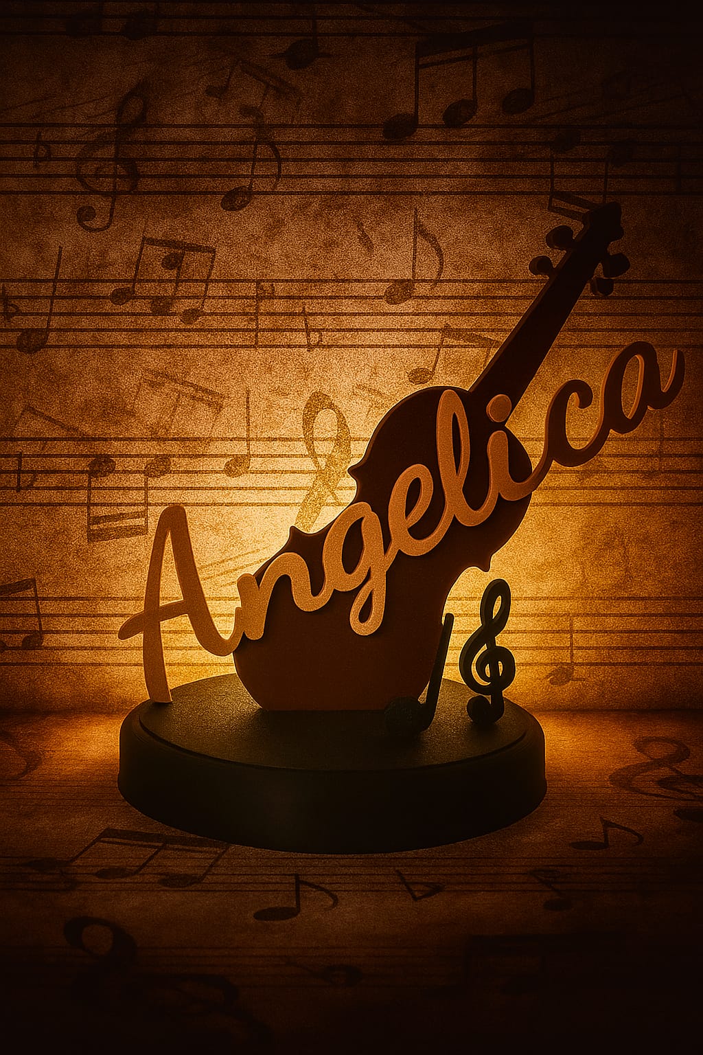 OGGETTO D'ARREDO MUSICALE CON NOME