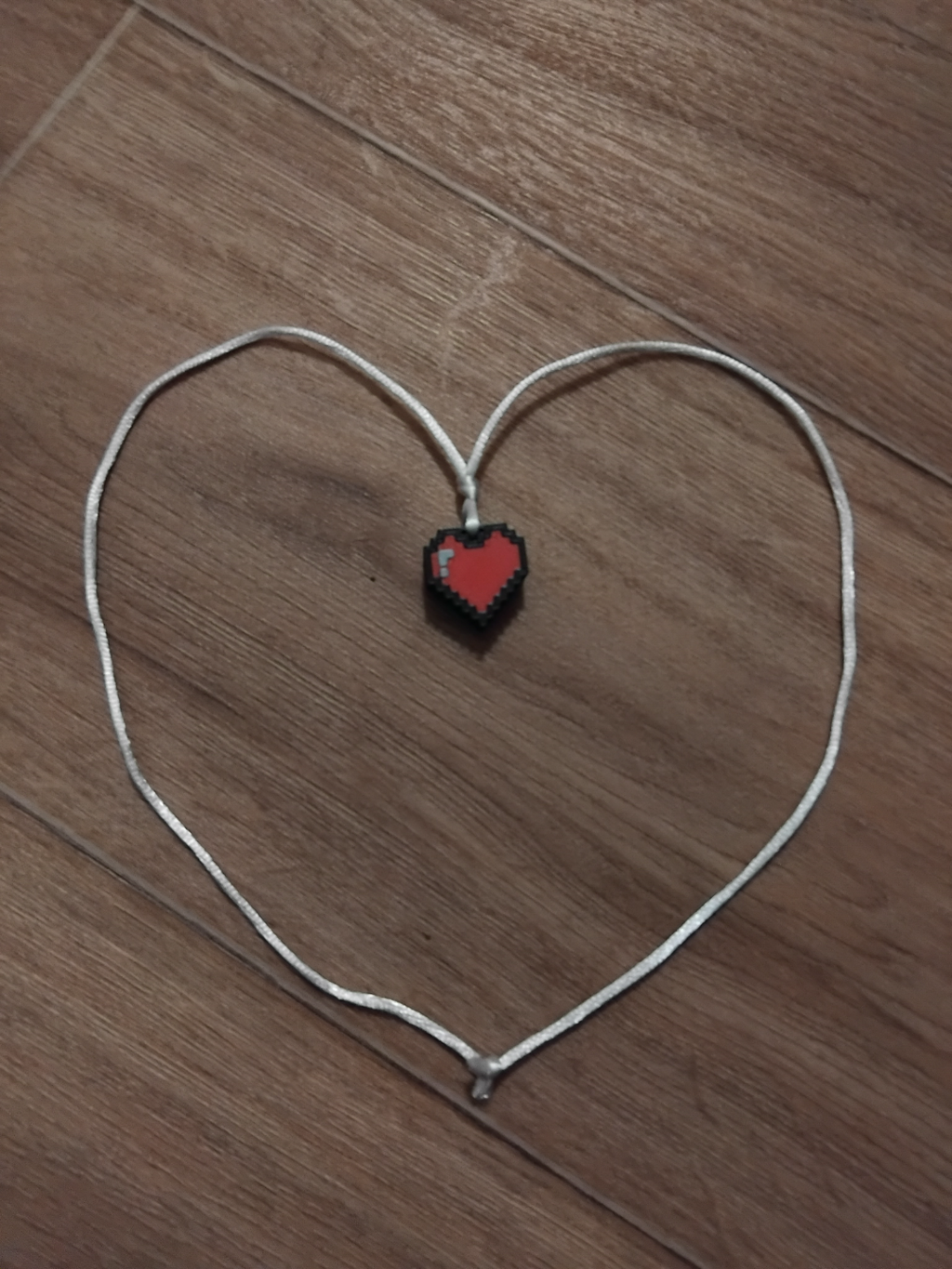 Cute blocky heart necklace