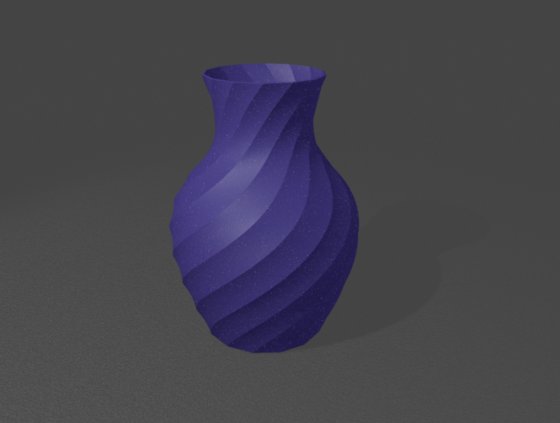 Twisted polygon vase