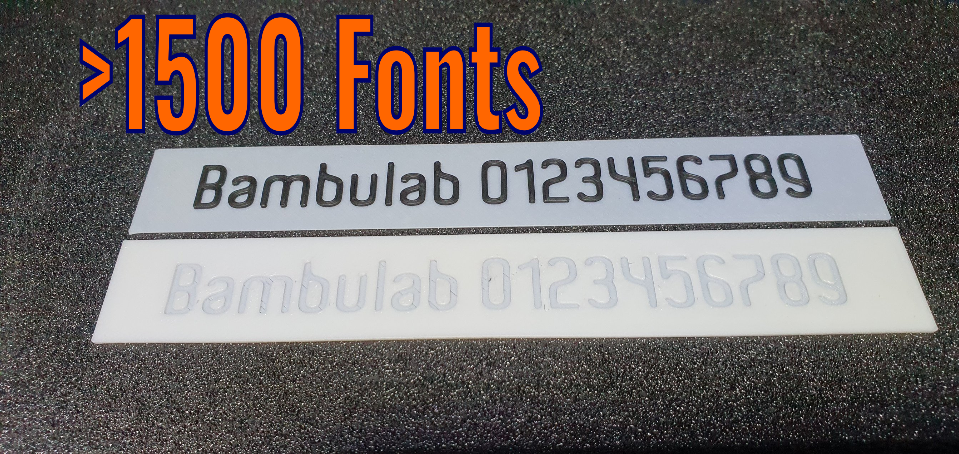 makerworld FONT previewer >1500 fonts