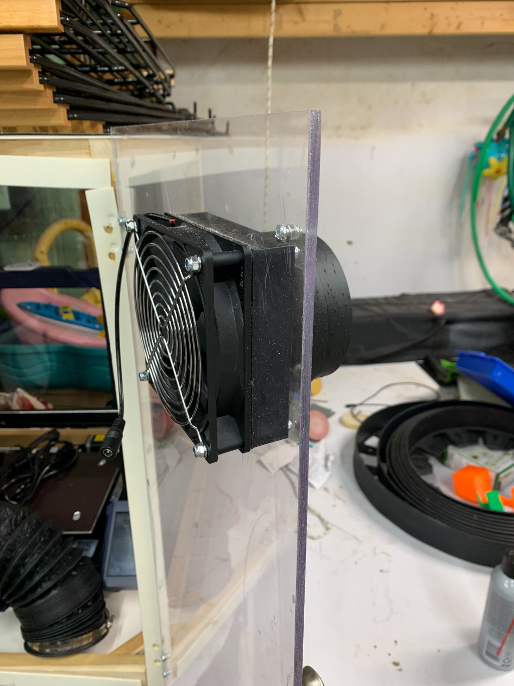 fan to 4" hose adapter and 4" to 5" for window kit