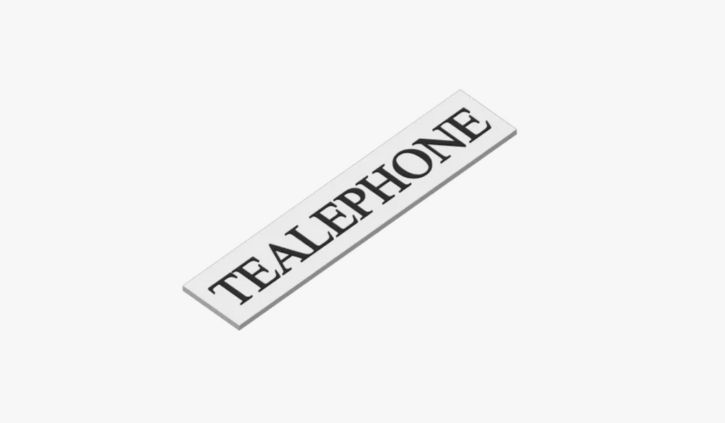 TEALEPHONE sign
