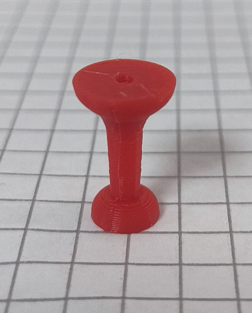 Thumbtack / Pushpin with filament insert as pin