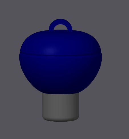 3D Weber BBq kettle grill keychain