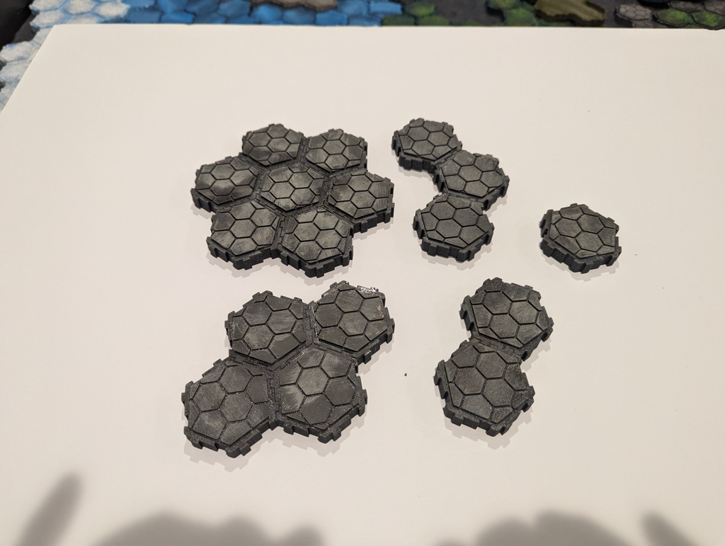 Pavement Hex Style Terrain for Table Top RPG and Miniature War Gamming