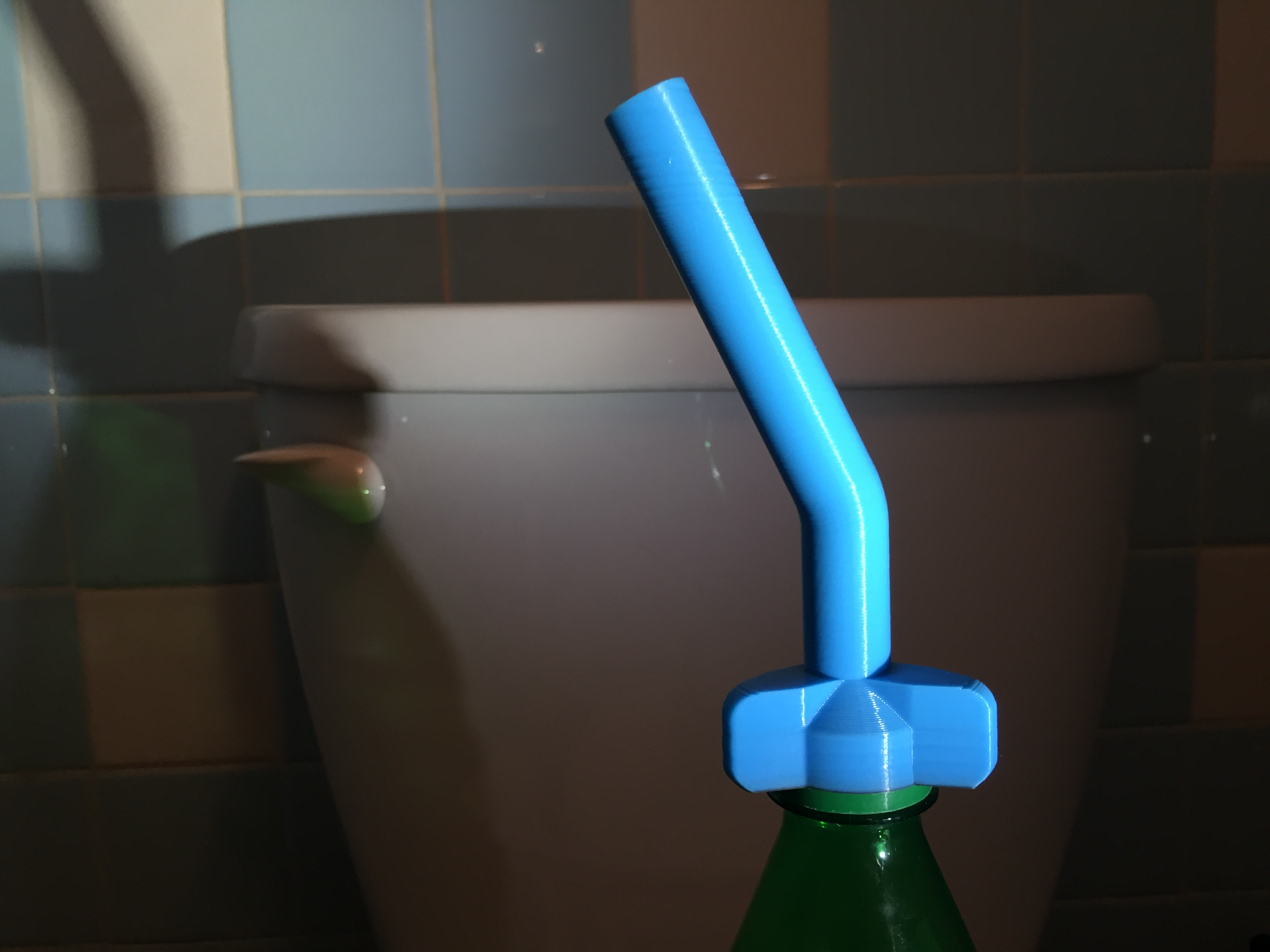 Portable bidet for standard pet bottle