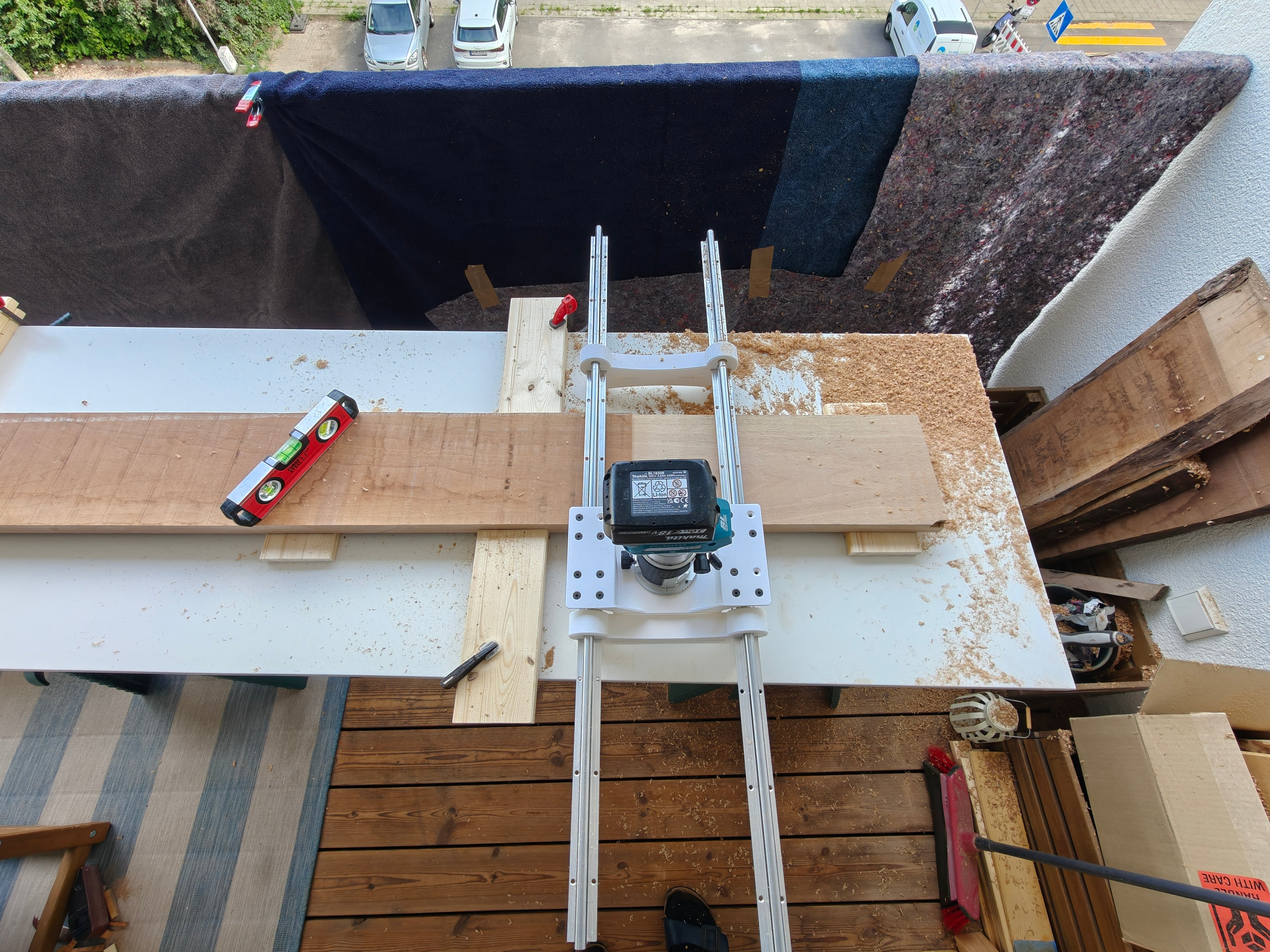 Slab Flattening Jig - Router Sled