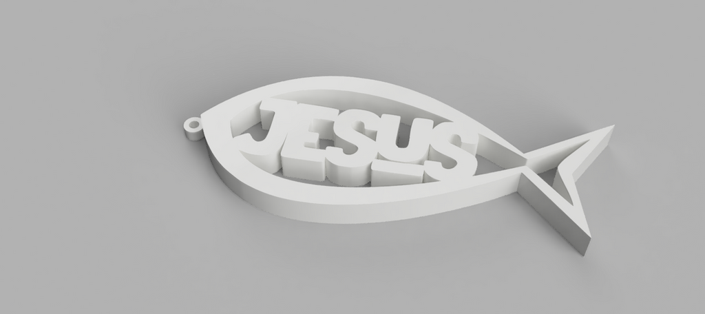 Jesus Fish Keychain