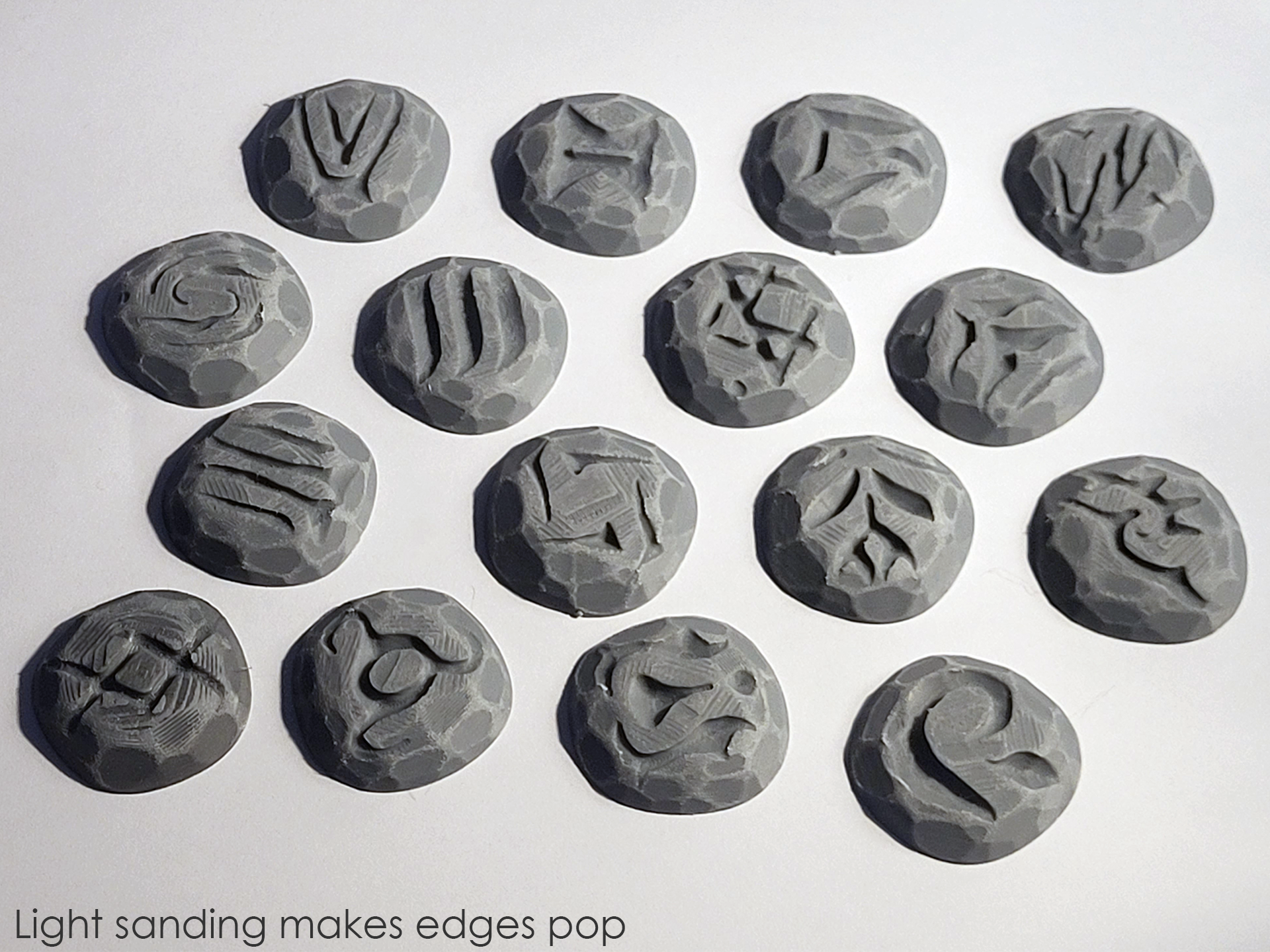 16 Stylized Rune stones