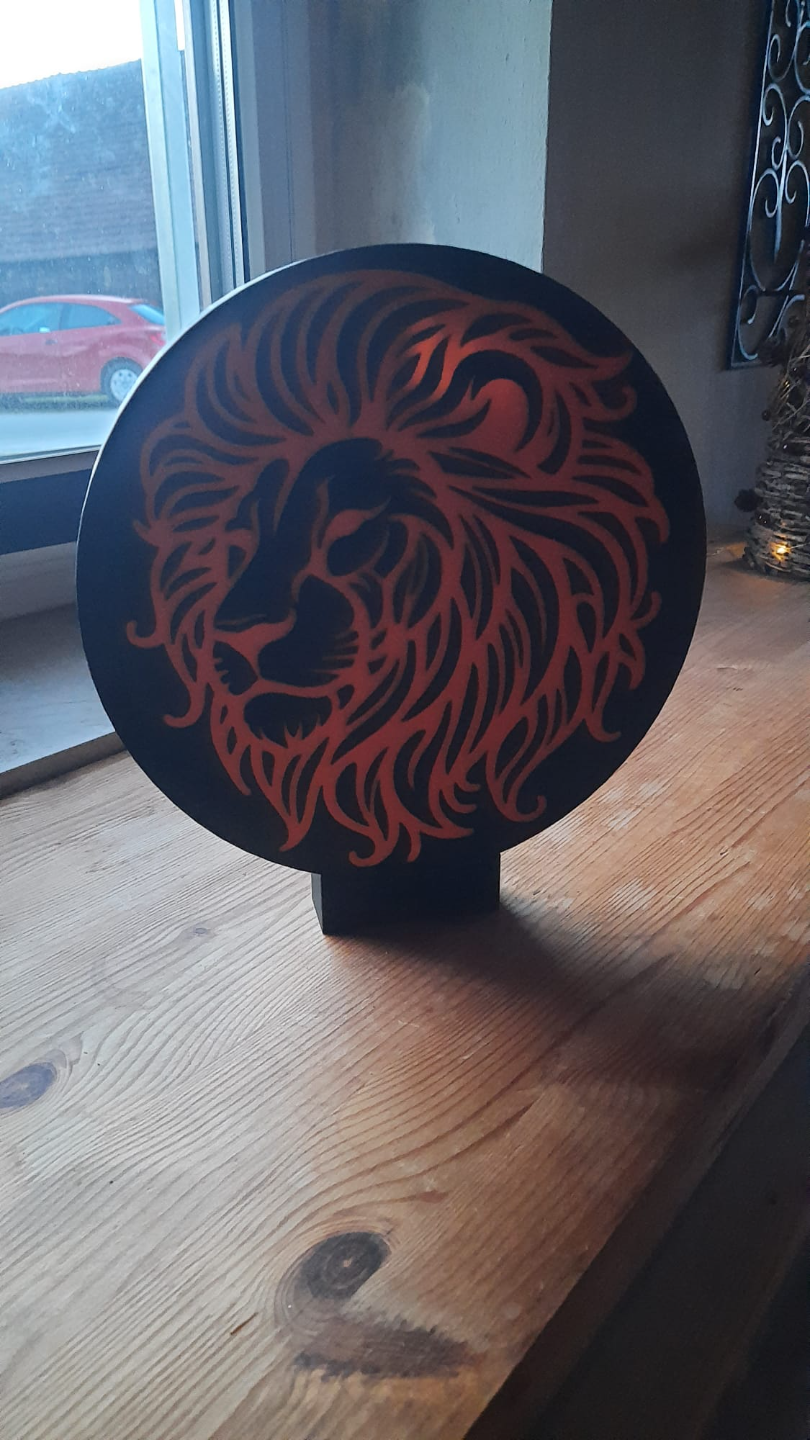 Löwe Lampe LED - Lion lamp LED