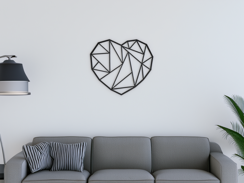 Heart wall art decoration