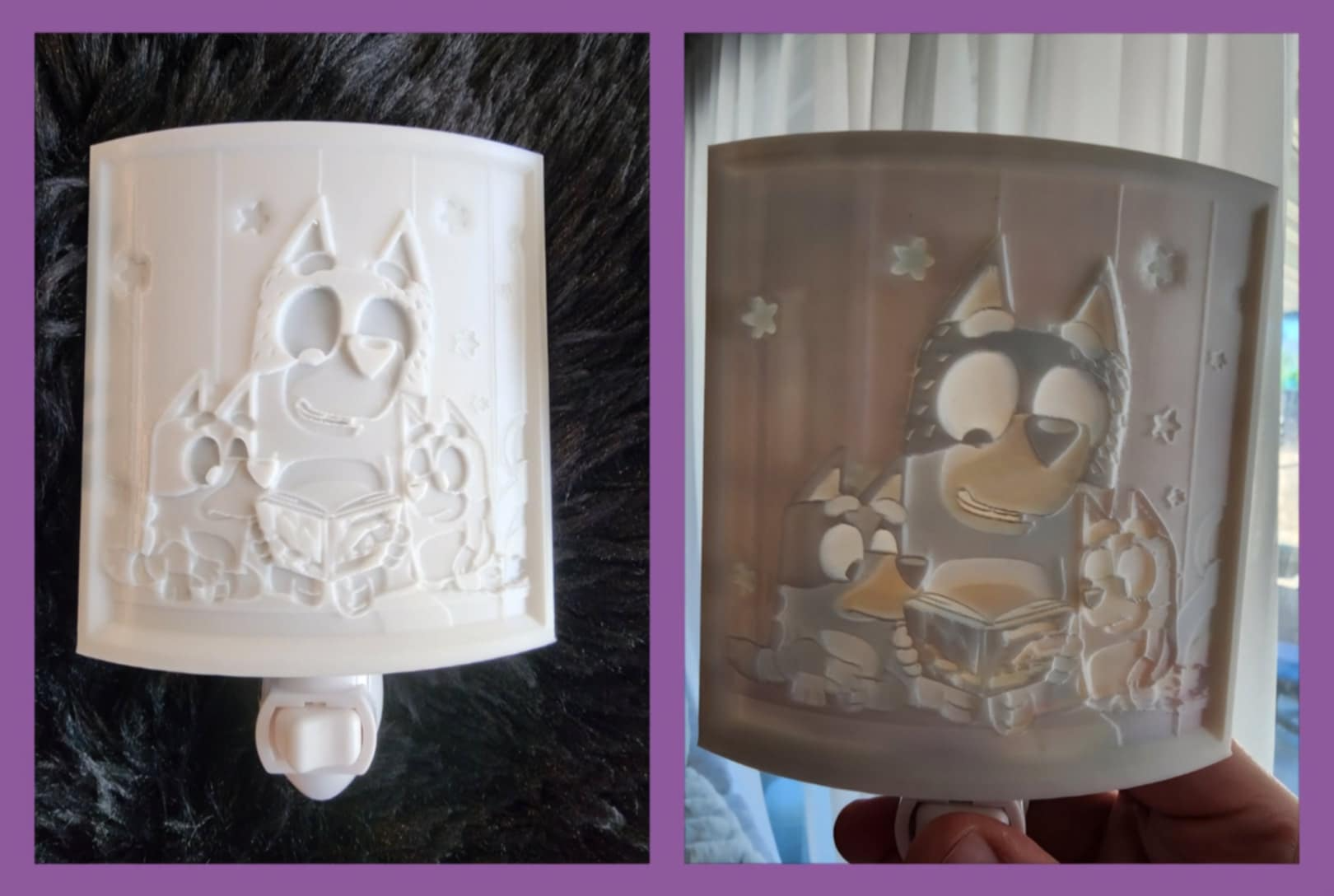 Bluey and Bingo Nightlight lithophane