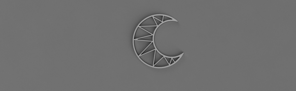 Crescent macrame blank