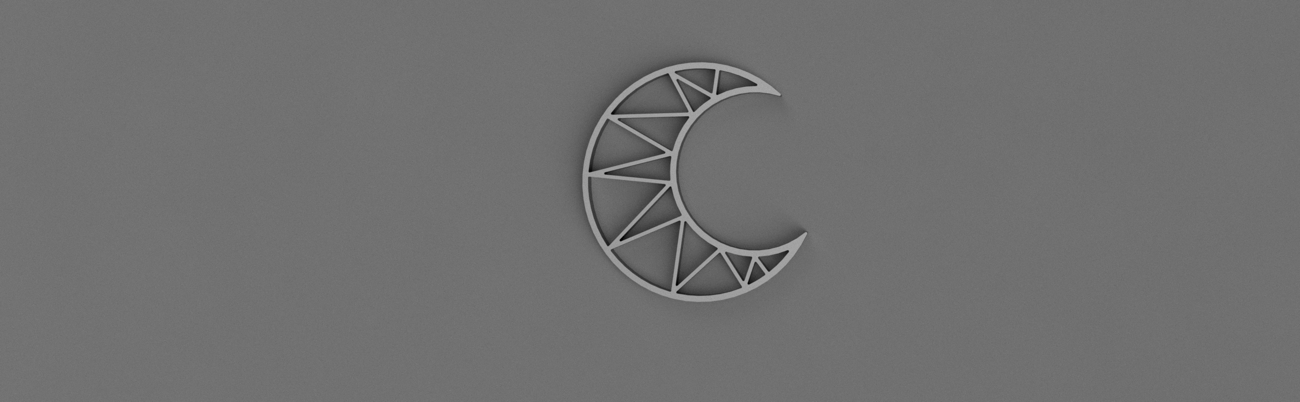 Crescent macrame blank