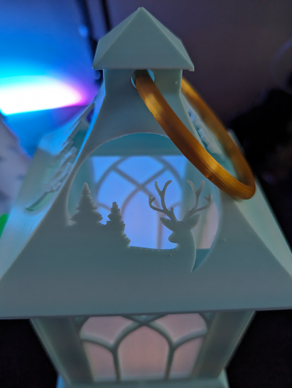 Tea light powered Christmas Lantern