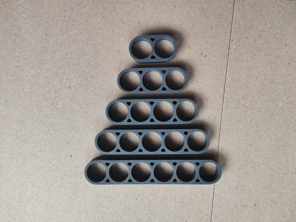 18650 Battery Holder Set | Wire Channels 2-6 Cells