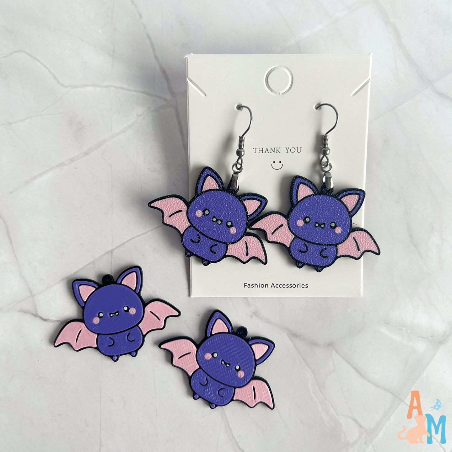 Halloween Earrings & Keyring Set (free commercial)