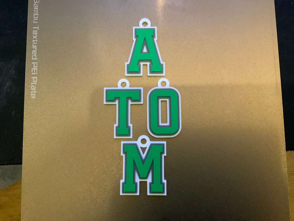 varsity style alphabet keychain 1 free commercial