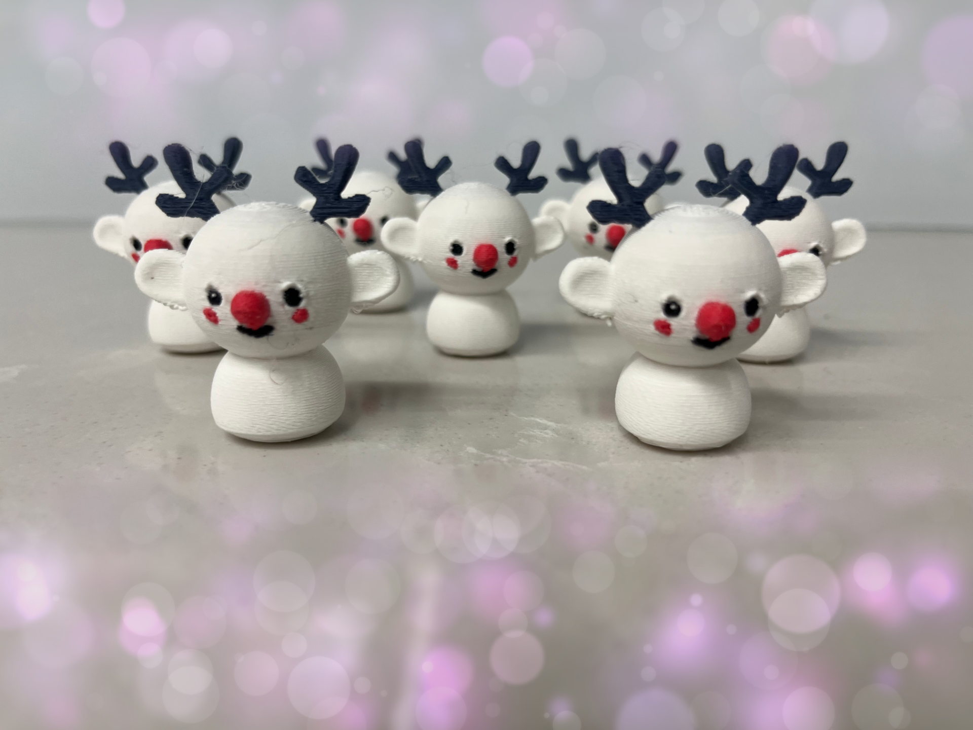 Adorable mini Christmas Reindeer AMS ready
