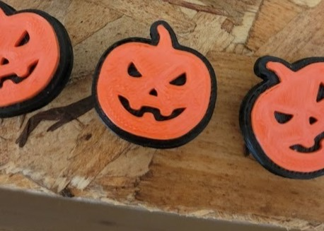 Jack-o'-lantern croc charm (Multi-/Single color)