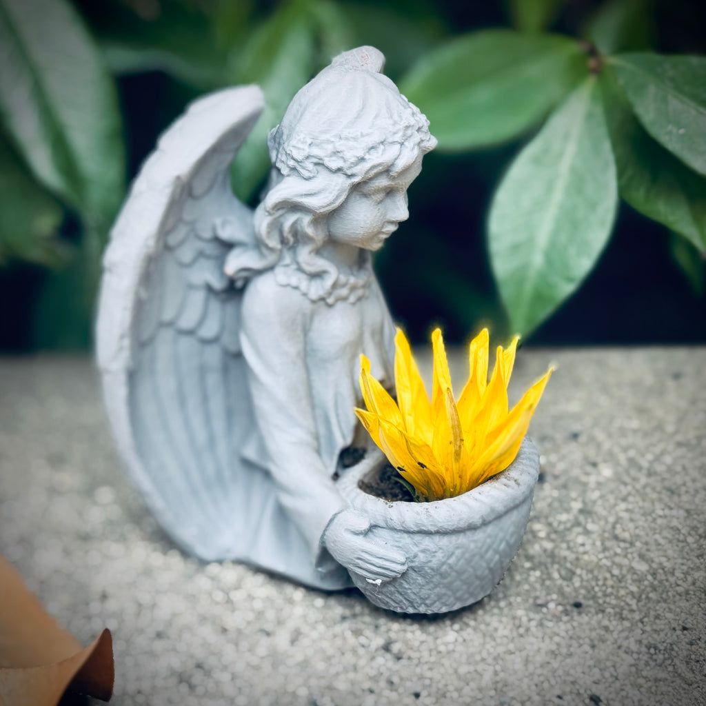 Angel Holding A Basket