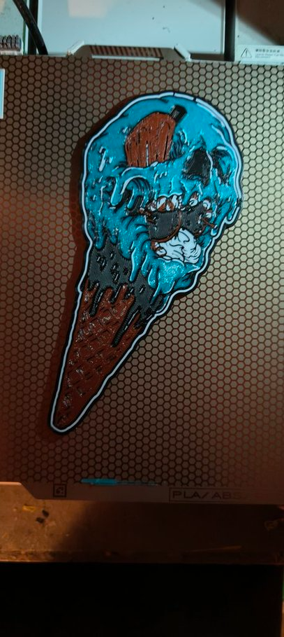 Ice cream Zombie Wallart