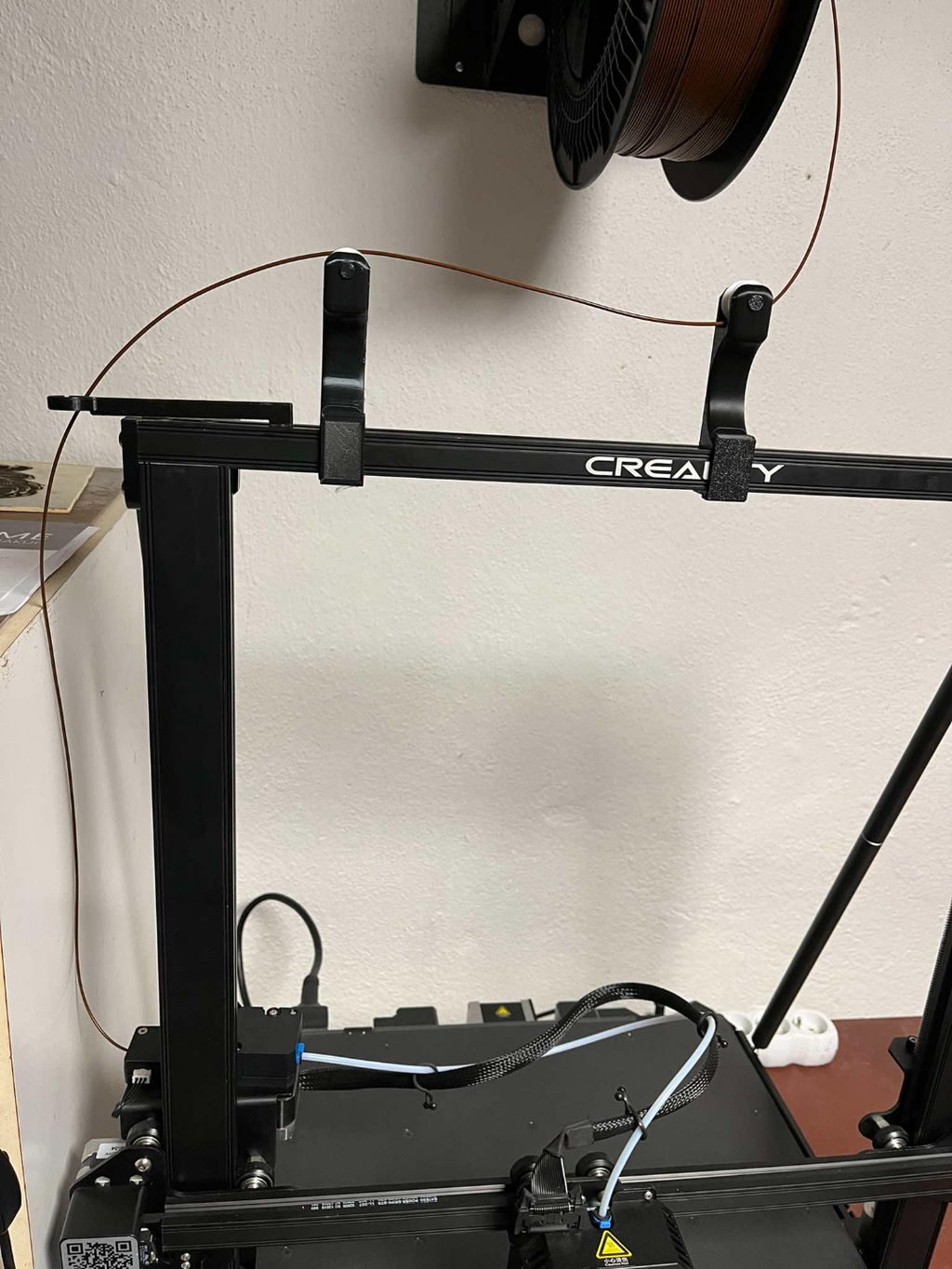 Filament holder for profile 20x20, pulley