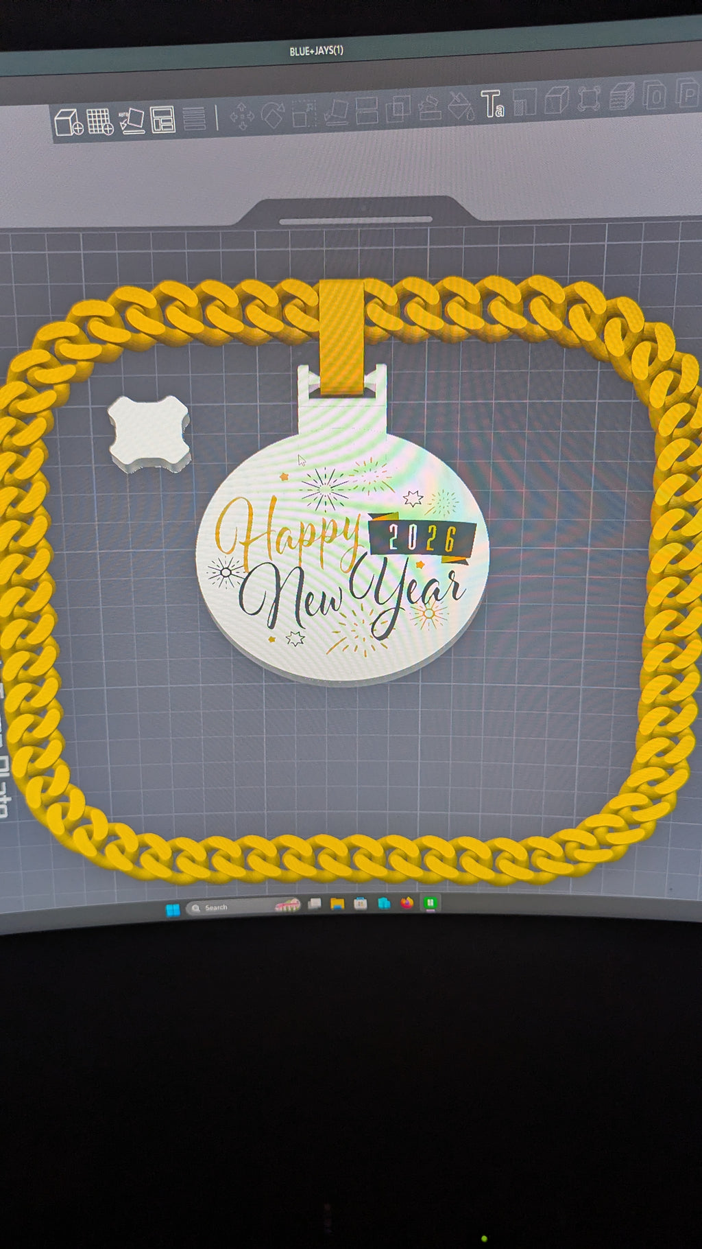 New Years Eve 2026 Pendant/Chain
