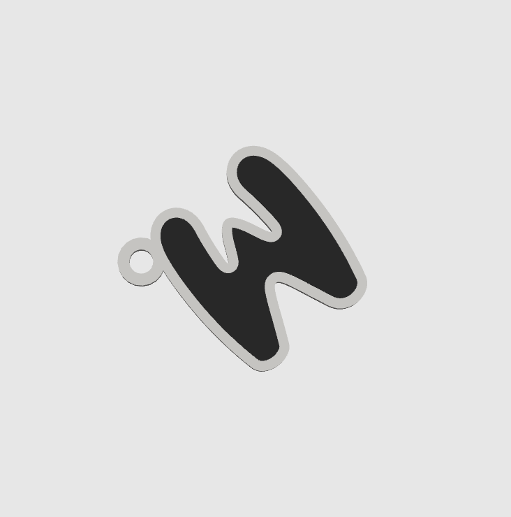Retro Letter Keyrings | Keychain Double Layer