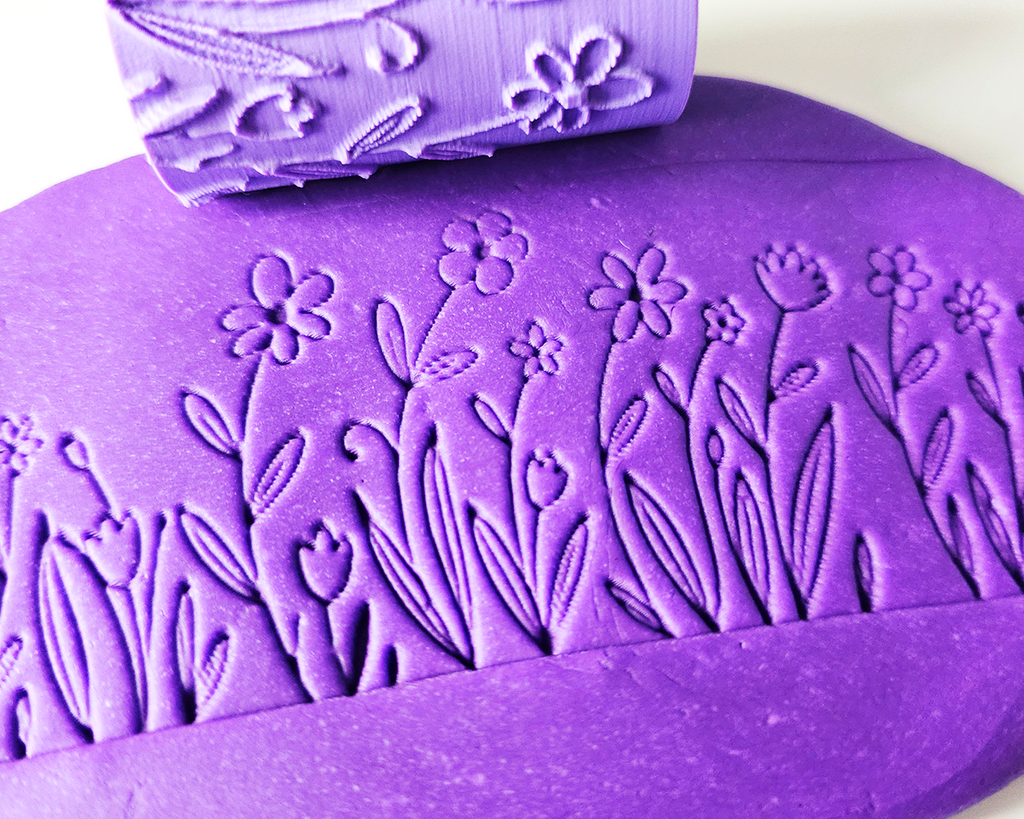 Texture Roller Flower Border