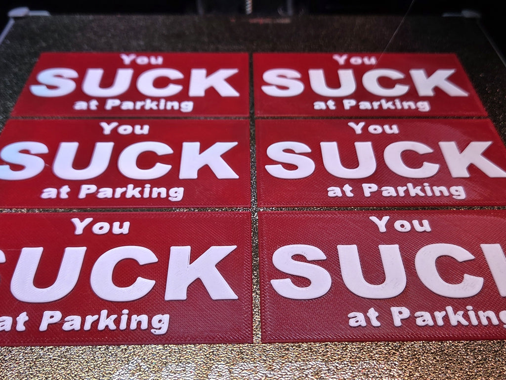 You Suck at Parking Cards