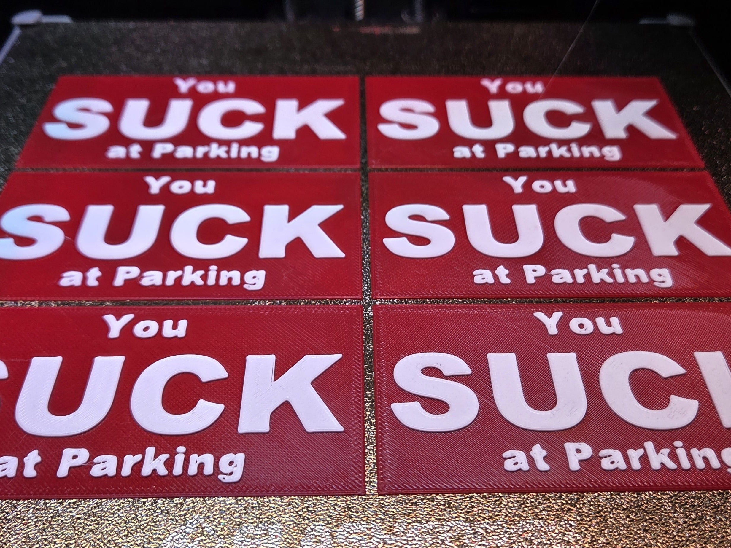 You Suck at Parking Cards