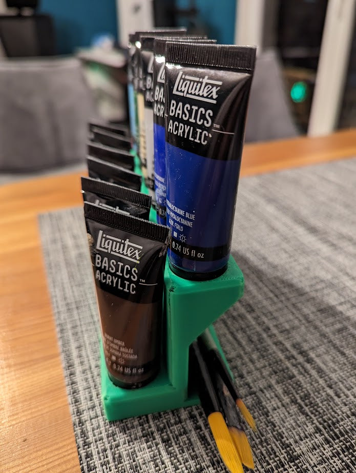 Paint Rack for Liquitex 22ml bottles with extra space