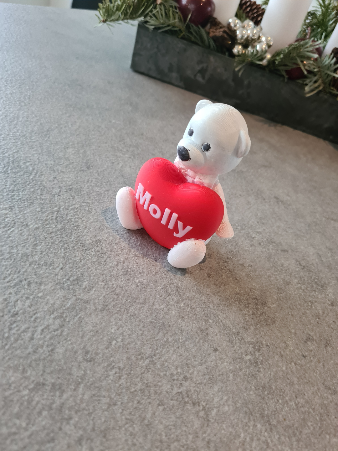 Teddy Bear With Heart - customizeable text