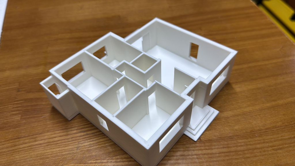 Ground House model scale 1:100