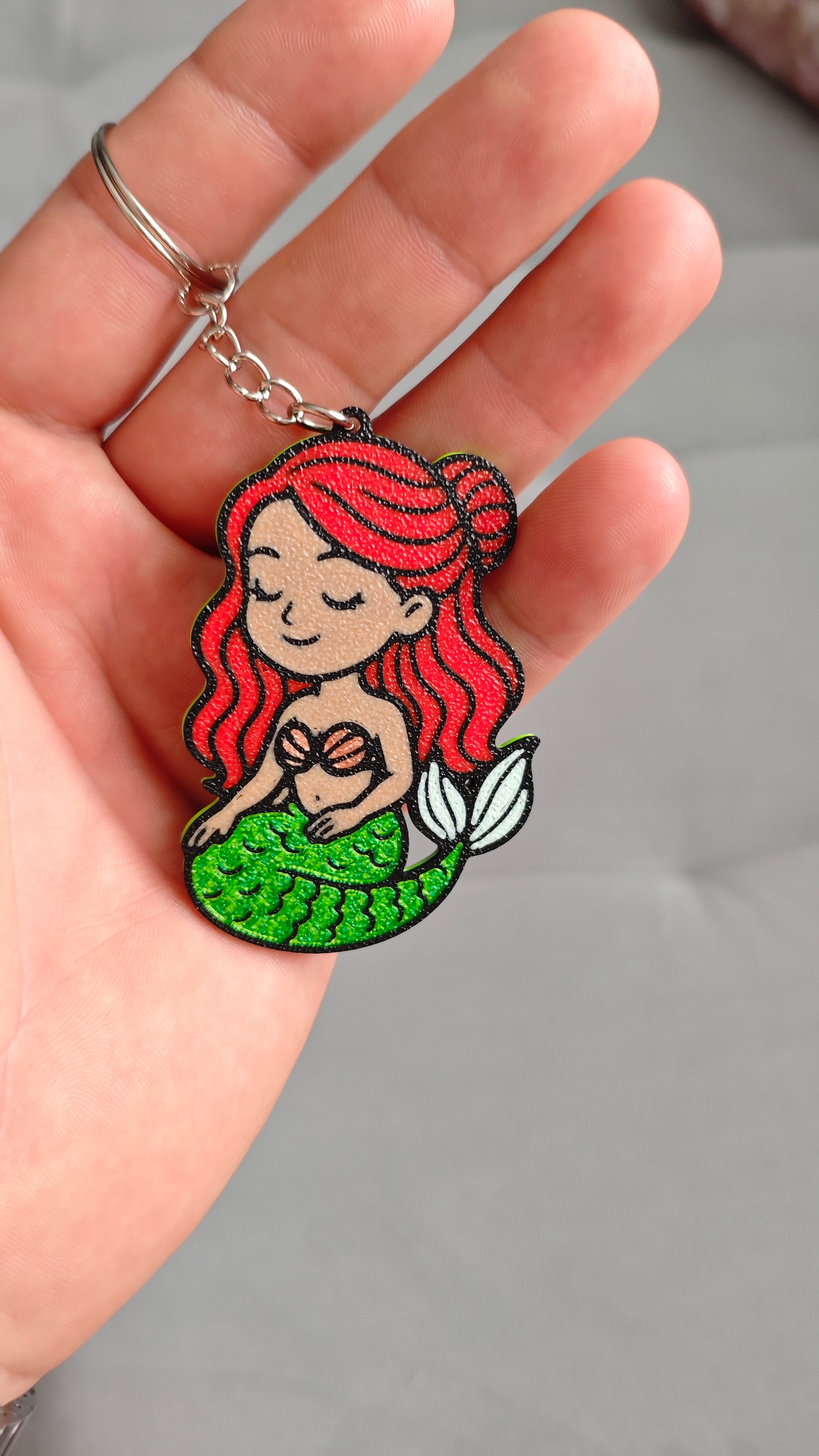 Cute Mermaid - Keychain